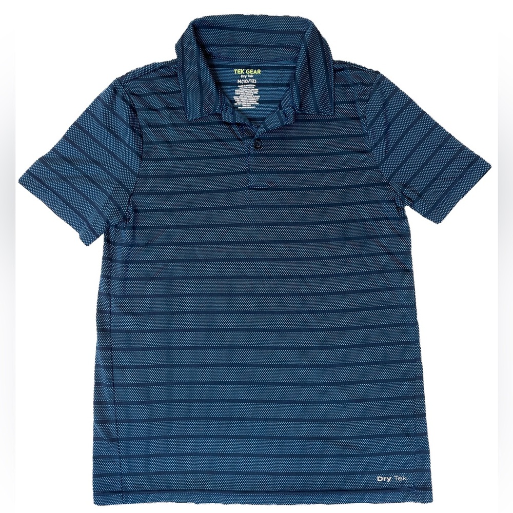 Tek Gear Performance Polo - blue, size 10/12